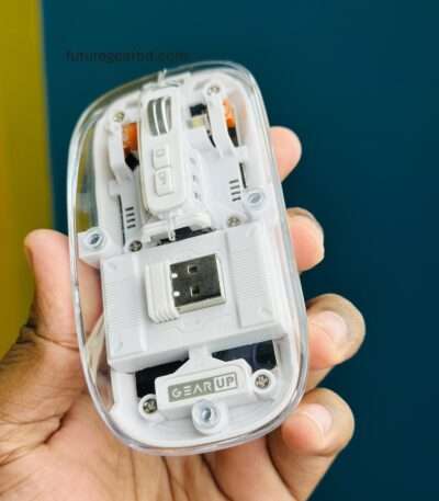 Transparent Crystal Bluetooth Magnetic Wireless Mouse