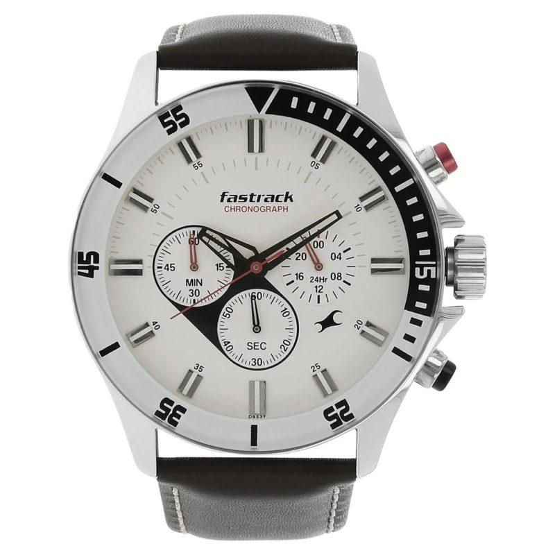 Fastrack Big Time Quartz Chronograph Watch for Guys –3072SL01