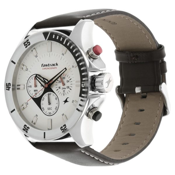 Fastrack Big Time Quartz Chronograph Watch for Guys –3072SL01