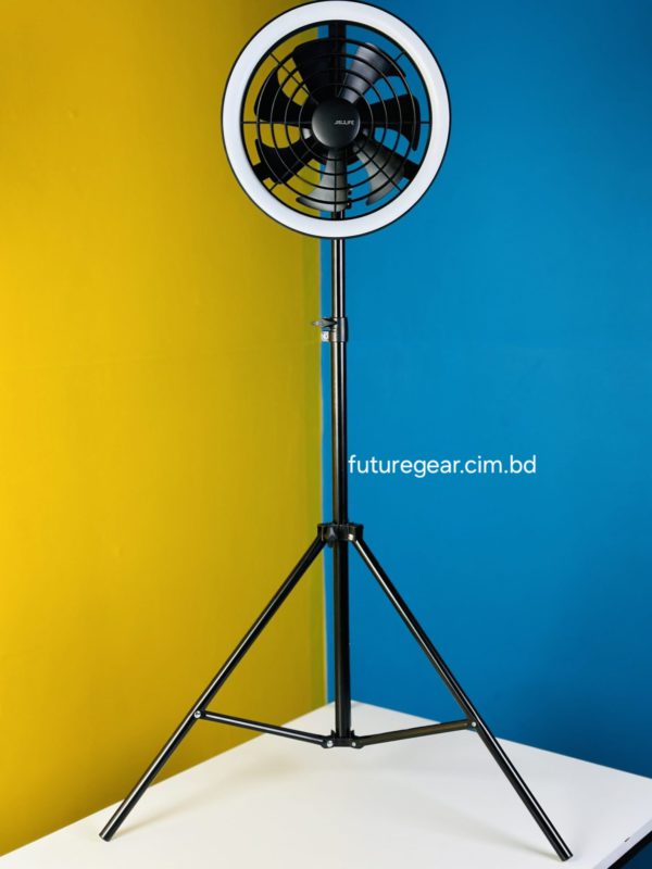JISULIFE FA17 Outdoor LED Ceiling Fan with Long Tripod Stand