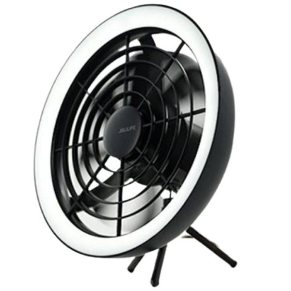 JISULIFE FA17 Outdoor LED Ceiling Fan with mini–Tripod Stand