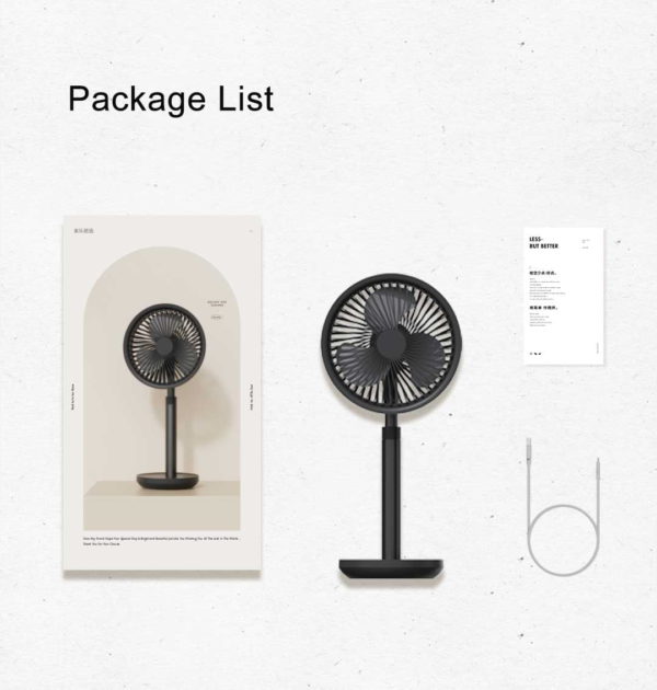 Xiaomi SOLOVE F5 Pro Rechargeable Fan 4000mAh With Swing and Extendable