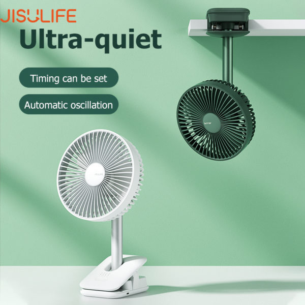Jisulife FA13R 8000mAh Auto-Oscillating Clip-on Fan